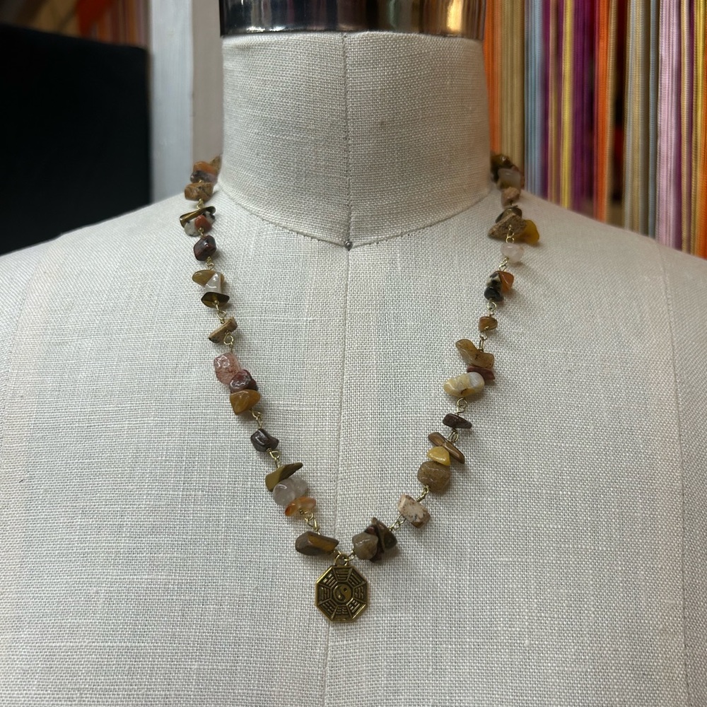 Yin Yang Stone Necklace